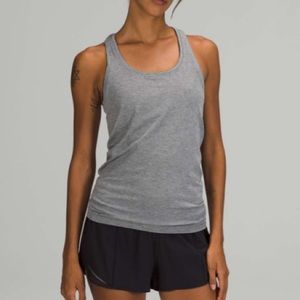 Lululemon Swiftly Tech Racerback Tank Top 2.0 Asphalt Rhino Grey Stripe